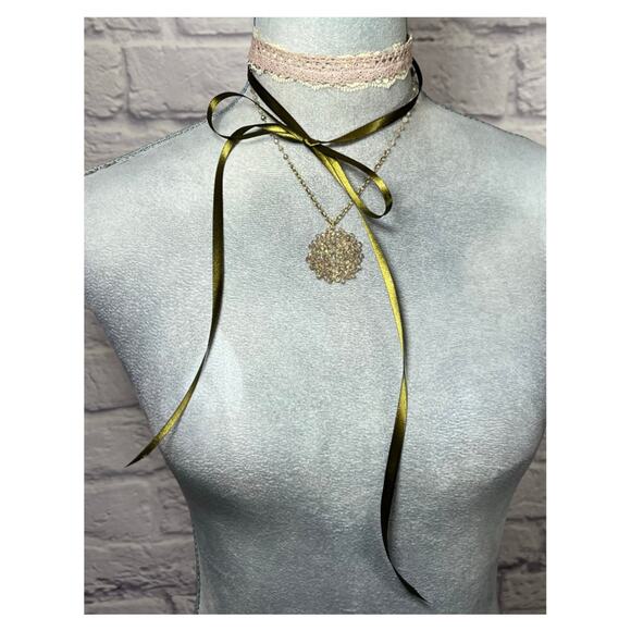 other Jewelry - Handmade Shabby Chic Vintage Americana Multimedia Layered Necklace